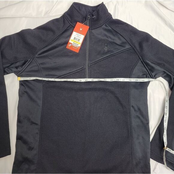 NEW Spyder black and red Verger 1/4 zip Outbound Stryke jacket pullover M - Picture 12 of 13